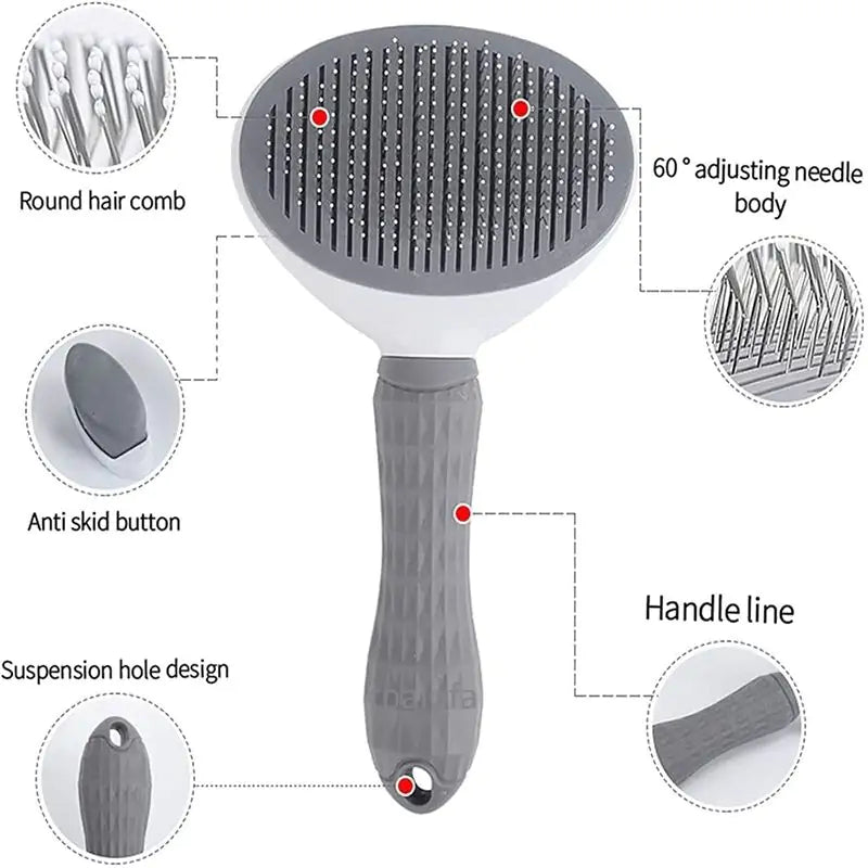 Easy-Cleaning Pet Brush