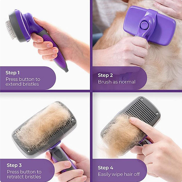 Self-Cleaning Pet Hair Brush