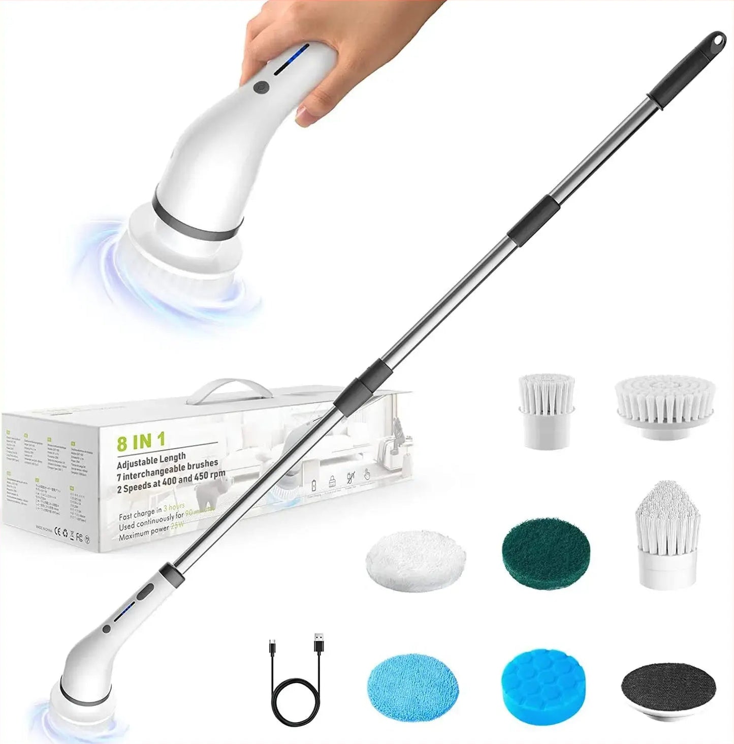 8-in-1 Electric Cleaning Brush