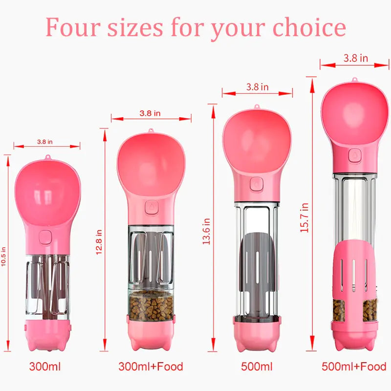 Multi-Functional Food-Water Pet Bottle