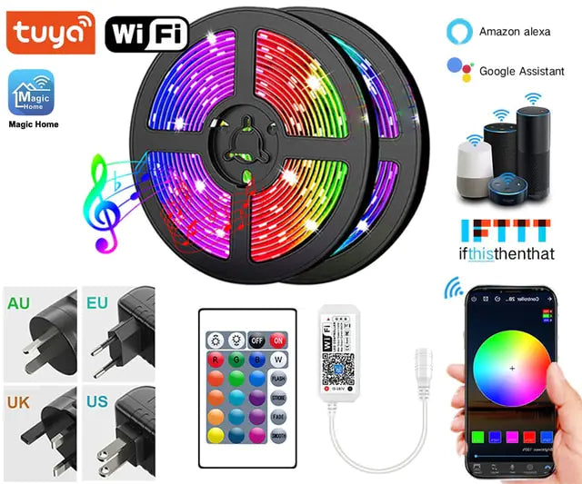 LED Wi-Fi Voice Control Smart Room Lights
