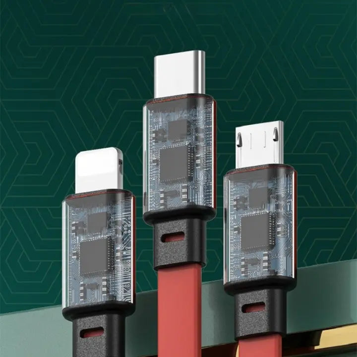 3-in-1 Retractable USB Cable Charger