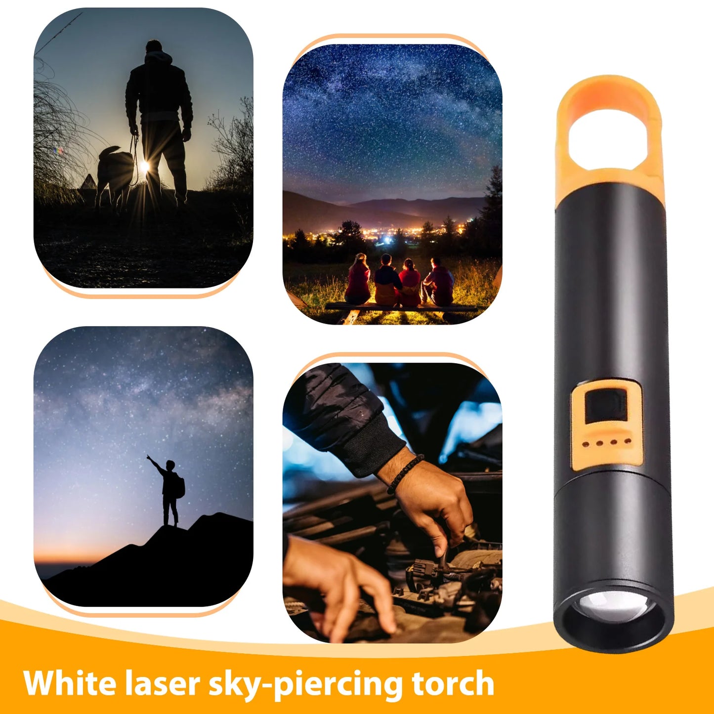 Multi-Functional LED Flashlight with Portable Charger