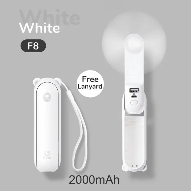 Mini-Portable Charger Fan