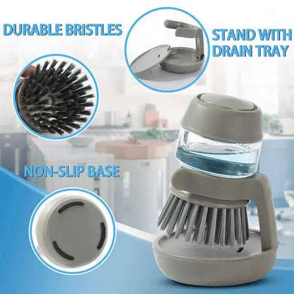 Dish Brush with Soap Dispenser