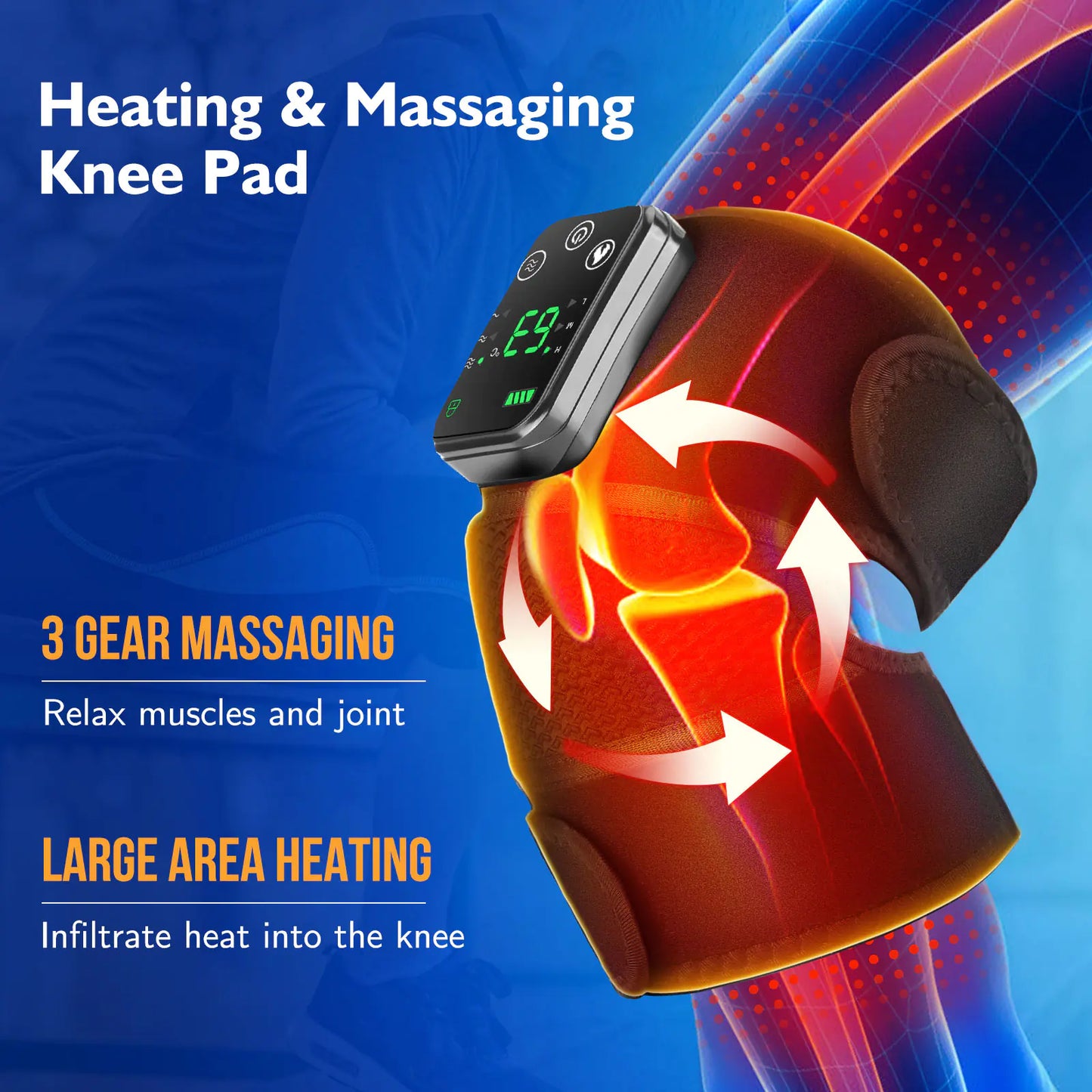 Pain Relief Heated Knee Massager