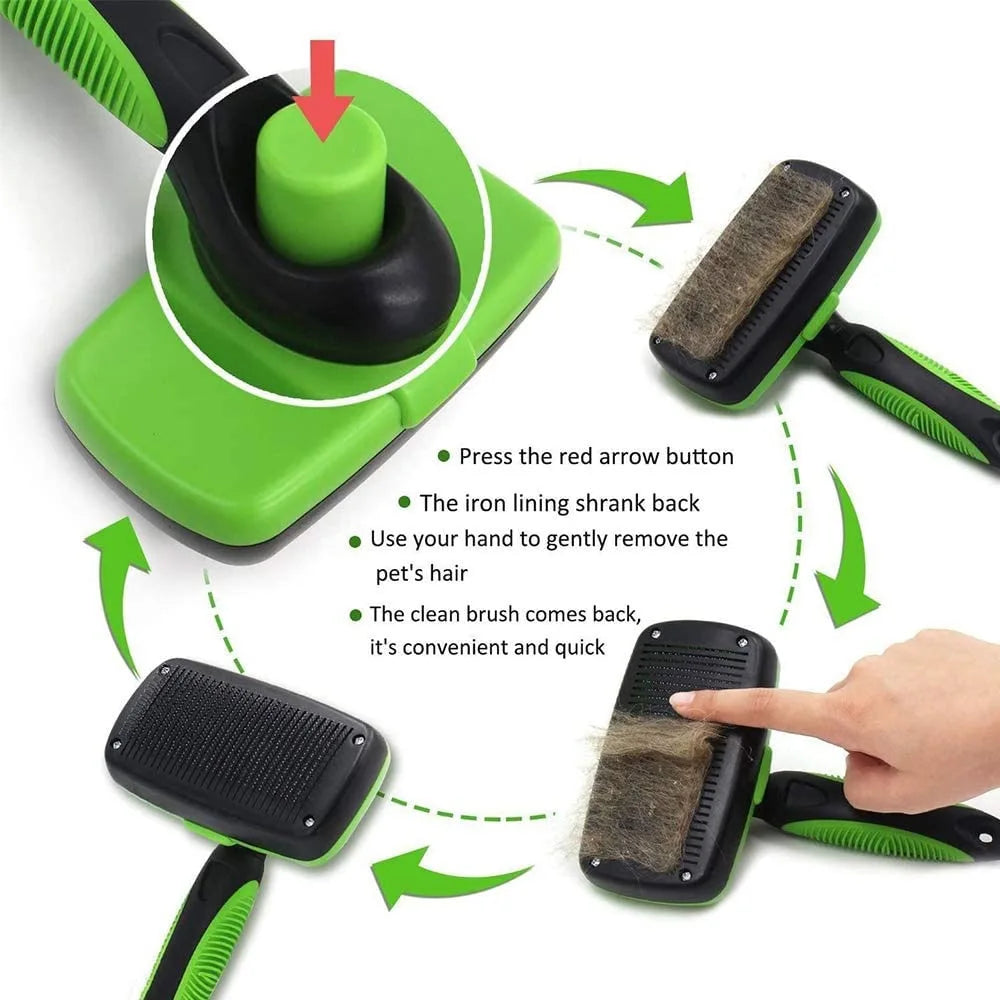 Self-Cleaning Pet Hair Brush