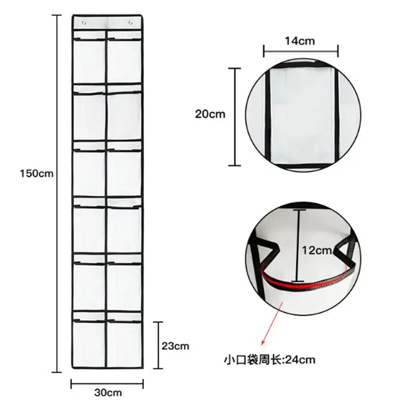 Door-Hanging Shoe Organizer