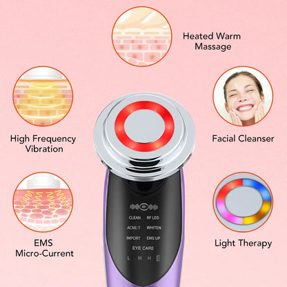 7-in-1 Facial Massager Anti-Aging Therapy