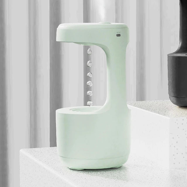 Anti-Gravity Humidifier with LED Clock Display