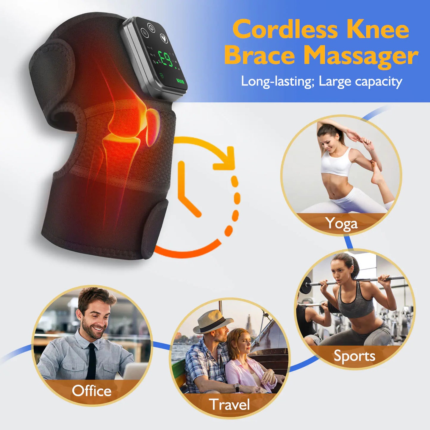 Pain Relief Heated Knee Massager