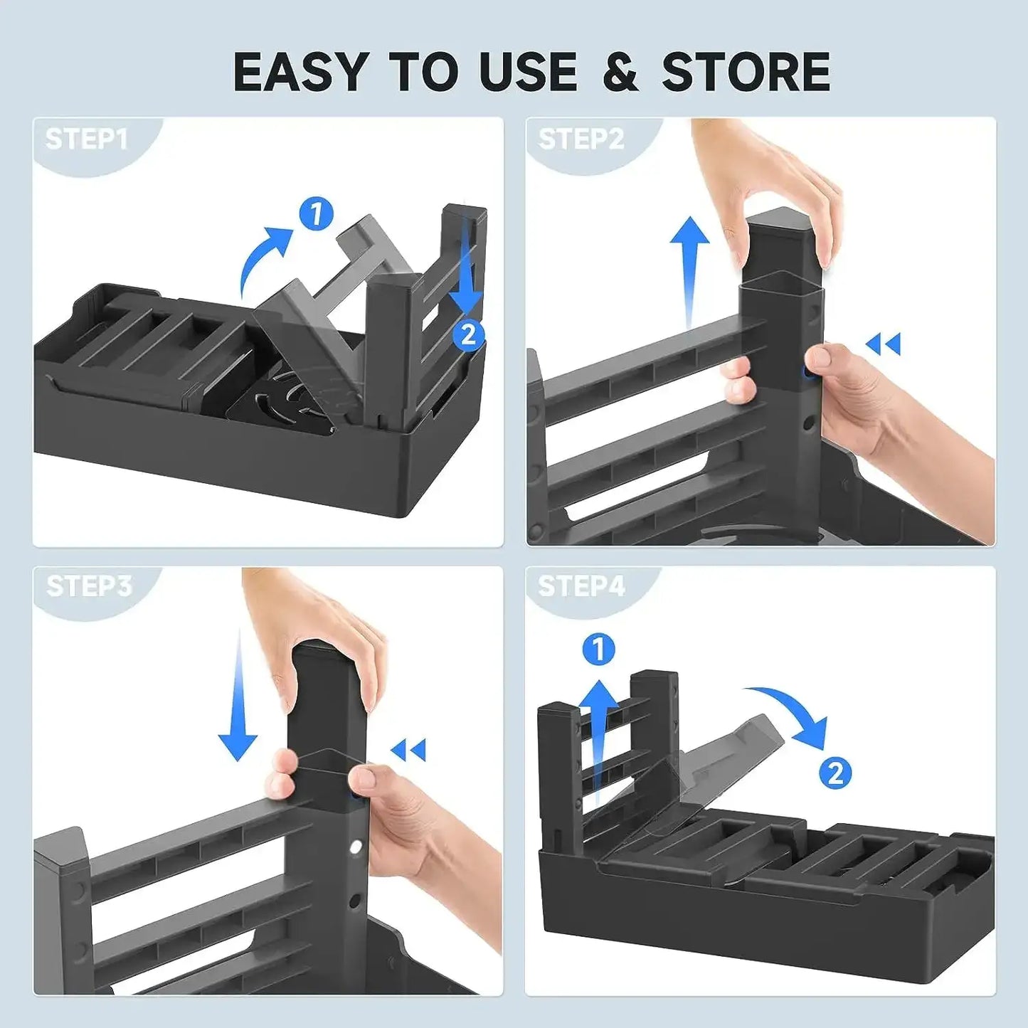 Height-Adjustable Pet Food and Water Bowl