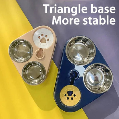 3-in-1 Pet Food-Water Bowl