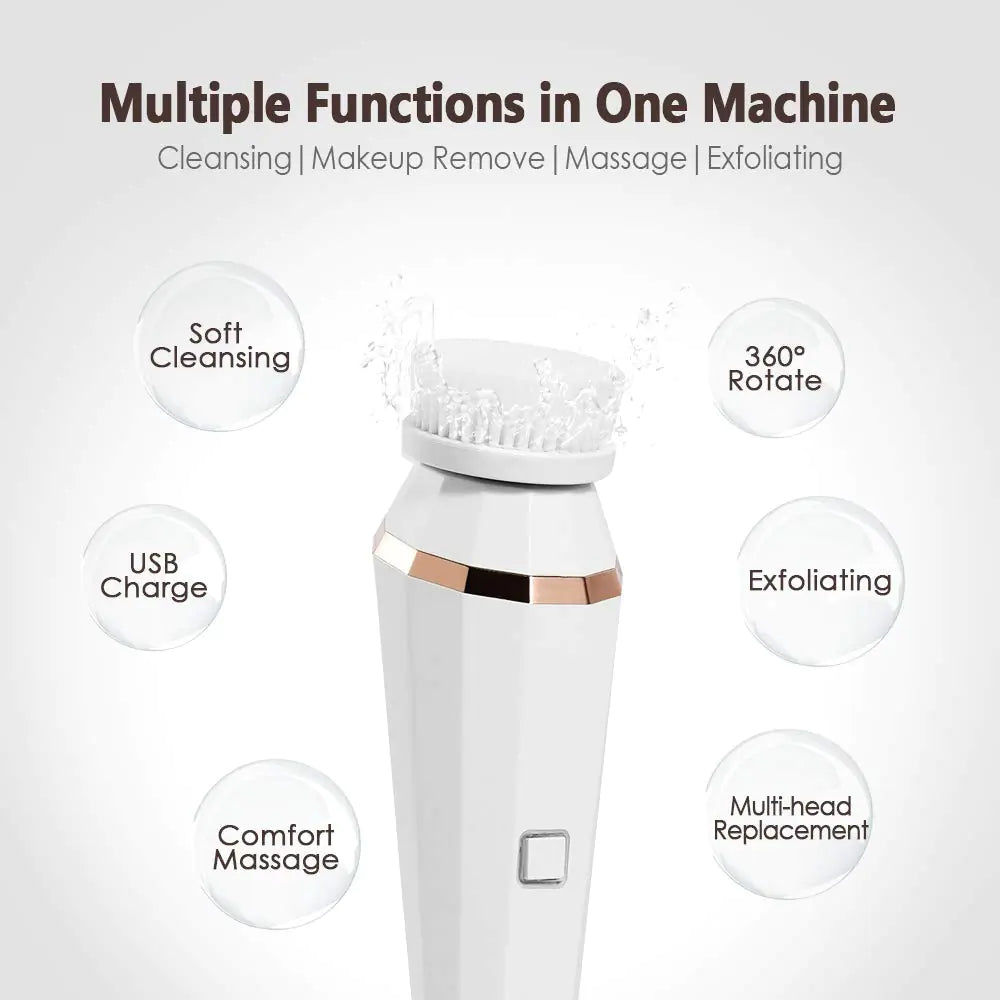 4-in-1 Facial Cleansing Brush