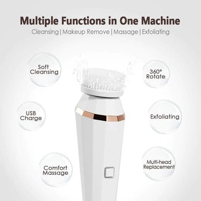 4-in-1 Facial Cleansing Brush