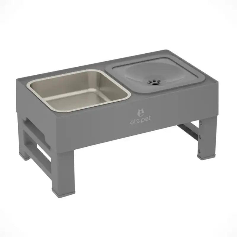 Height-Adjustable Pet Food and Water Bowl