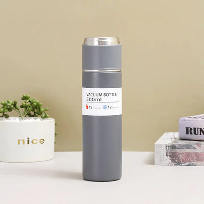 Stainless Steel Vacuum Flask Bottle Cup Set