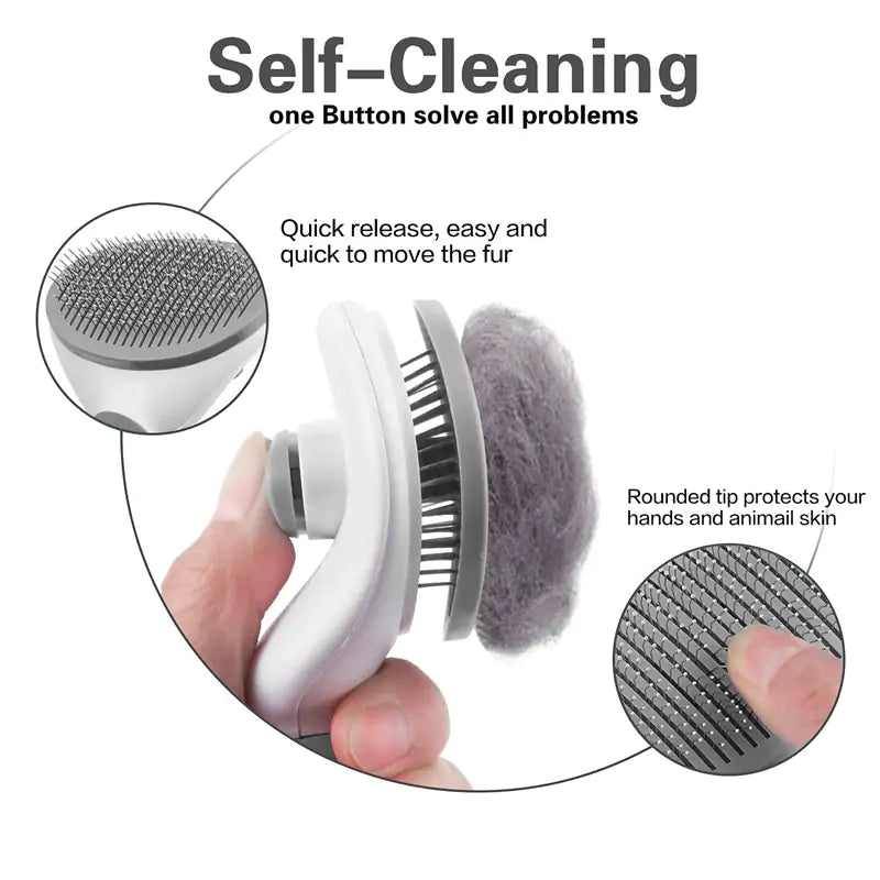 Self-Cleaning Pet Brush