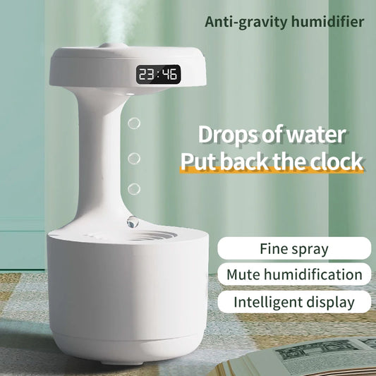 Anti-Gravity Humidifier with LED Clock Display